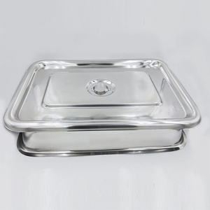Best Quality Custom Logo Metal Steel Hospital Instruments Tray Manual Custom Made Surgical Trays Quality Stainless Wholesale - Product Image 5