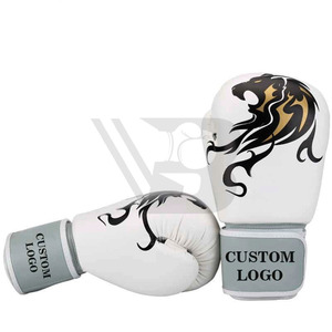 Guantes de Boxeo de Cuero Personalizados para MMA, Sparring y Kickboxing, Cierre de Gancho y Bucle, Unisex, Guantes de Entrenamiento para Gimnasio - Product Image 3