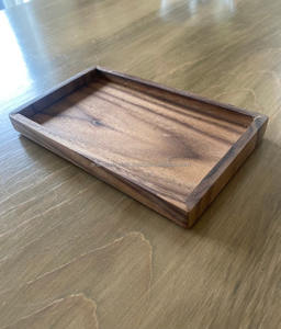 Bandeja de Servir de Madera de Acacia Natural Premium, Apta para Lavavajillas, de Una Sola Capa, Vajilla Hecha a Mano - Product Image 3