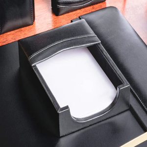 ที่ใส่กระดาษโน๊ตหนังสีน้ำตาลช็อคโกแลตดีไซน์คลาสสิกที่ใส่แผ่นหนัง - Product Image 6