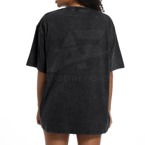 Camiseta de Mujer de Alta Calidad con Lavado Ácido, MOQ Bajo, Tela Suave y Lisa, Estilo Casual - Product Image 3