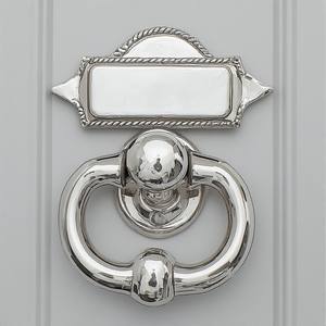 Timbre de Puerta Metálico Esculpido Artístico Moderno con Instalación de Tornillos para Puertas de Entrada, Diseño Resistente a Insectos y Duradero - Product Image 6