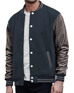 New Customized Men's Varsity <b>Jackets</b> Casual & Street Wear 100% Wool & <b>Leather</b> made Varsity <b>jacket</b> for men - Product Image 5