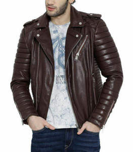 High Quality <b>Men</b> <b>Leather</b> <b>Jacket</b> 2026 Genuine <b>Leather</b> <b>Jacket</b> for <b>Men</b> Custom Production Available - Product Image 6
