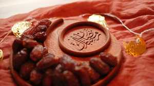 Handmade Wooden Ramadan Tray Arabic Dates and Sweets Serving <b>Platter</b> Customized Dish for Eid Majlis Table Decoration Wholesale - Product Image 2