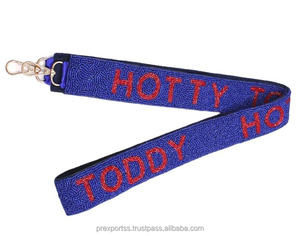 Callin Baton Rouge Beaded <b>Strap</b> Handmade <b>Adjustable</b> Shoulder Belt Crossbody Bag Embroidery Fashion Custom Accessory - Product Image 2