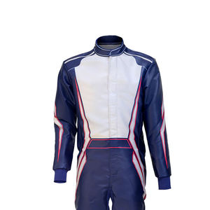 Combinaison de Karting Respirante Grande Taille de Haute Qualité avec Design par Sublimation, Col Montant, Manches Longues et Fermeture Éclair Étanche - Product Image 6