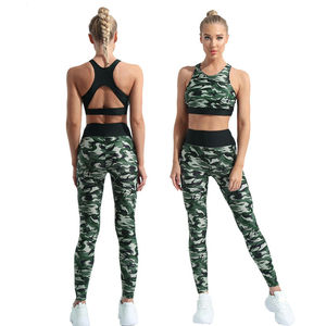 Women Yoga Outfits 2 Pieces <b>Set</b> Workout Sports Bra High Waist Legging Active Wear Athletic Women's <b>Sets</b> 2 Piece <b>Set</b> Women - Product Image 4