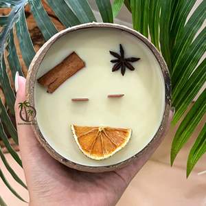 Vela Aromática Hecha a Mano con Cera de Coco de Origen Vietnamita, con Beneficios Relajantes y Saludables para Uso en Fiestas y Bares - Product Image 2