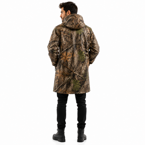 Custom Thin Waterproof Camo <b>Rain</b> Poncho Hood Windproof Long Outdoor Hunting Fishing Camping Hiking OEM - Product Image 4