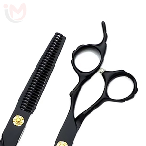 กรรไกรตัดผมตรงแบบมืออาชีพ คุณภาพสูง ผลิตจากสแตนเลส สำหรับช่างทำผม กรรไกรตัดผมตรง กรรไกรซอยผม สำหรับคนถนัดขวา - Product Image 2