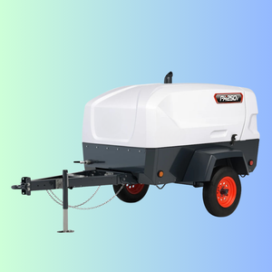 Compresseur d'air rotatif à vis de 250 CFM, compresseur industriel portable de 90 CV - Product Image 5