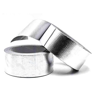 Ruban adhésif en aluminium Alugalss Premium, ruban d'étanchéité en aluminium, résistant à la chaleur, isolation, réparation, applications HVAC, électriques, industrielles - Product Image 2