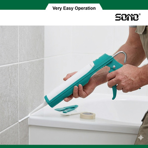 Pistolet à mastic silicone SONO C1901 anti-goutte industriel et DIY, avec poignée pistolet intégrale et rapport de poussée optimal - Product Image 3