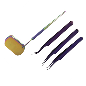 Best Mini Single-Sided Gold Finish Stainless Steel Eyelash Extension Mirror for Pocket Use Customizable Beauty Care Private - Product Image 6