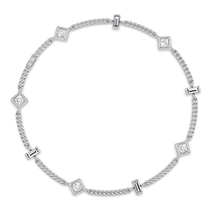 Elegante Brazalete de Diamantes Creados en Laboratorio, Corte Redondo, Joyería Fina para Mujer, de Proveedor Indio - Product Image 2