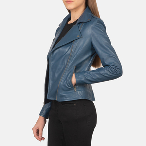 Genuine <b>Leather</b> Custom Design Solid Color Women <b>Leather</b> <b>Jacket</b> Streetwear Women <b>Leather</b> <b>Jacket</b> Fashion <b>Leather</b> Wear Brown Color - Product Image 4