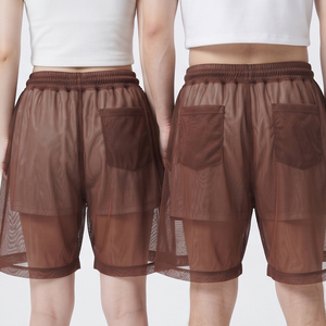 High Quality Sheer Mesh <b>Shorts</b> Unisex 100% Polyester Quick Dry <b>Transparent</b> <b>Shorts</b> <b>Men</b> Women Sexy Sheer See Through <b>Shorts</b> Unisex - Product Image 3