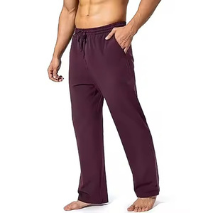 Cotton/Polyester Men's Casual Drawstring Waist Lightweight Breathable Sweatpants Soft Fabric Custom Printed & Color - Product Image 2