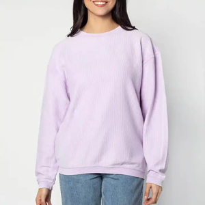 เสื้อสเวตเชิ้ตผ้าฟลีซฟอกสีแบบใหม่ คอวี ทรงวินเทจ ผลิตจากโพลีเอสเตอร์/คอตตอน เป็นมิตรต่อสิ่งแวดล้อม สไตล์สตรีทแวร์ - Product Image 6