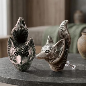Fox Animal Shape Cast Iron Modern Furniture Knob Drawer Handle Eco-Friendly for Dresser Cabinet and Villa Use - Product Image 3