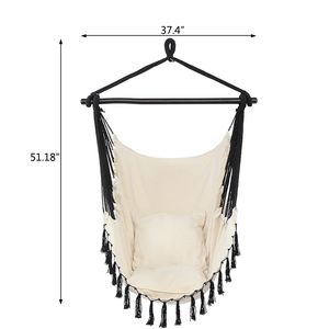 Sedia Sospesa con Cuscino e Nappe Grigie 1,5*1,2m - Product Image 6