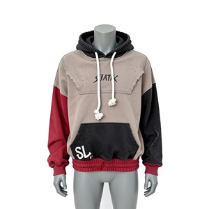 Sudaderas con Capucha para Hombre, Diseño de Empalme en Felpa Francesa, Personalizadas, de Alta Calidad, en Varios Colores, 100% Algodón, para Invierno - Product Image 1