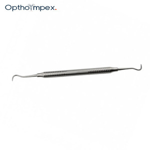 Curettes de détartrage manuelles de précision, instruments dentaires professionnels en acier inoxydable, poignée ergonomique pour l'élimination de la plaque dentaire - Product Image 2