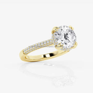 IGI/GIA Lab Grown Cut Diamond Vintage 14k Or Rose Unisexe Mariage/Anniversaire/Fête Bague Fine Cut Bague de Fiançailles pour Unisexe - Product Image 4