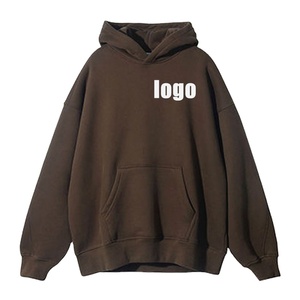 Sudadera con Capucha de Algodón Grueso para Hombre, Sudadera Sólida de Invierno, Logotipo Personalizado Bordado, Estampado Puff, Ropa Urbana Premium - Product Image 6