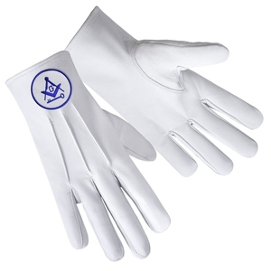 OEM International Masons Leather Gloves with Custom <b>Square</b> and Compass G <b>Key</b> Logo - Product Image 2