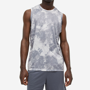 Customized Sublimation Vest <b>Running</b> Tank Top <b>Singlet</b> Bodybuilding Vest Unisex Hip Hop Men's Regular Fit Breathable OEM Tank Top - Product Image 4