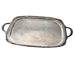 Offres Spéciales : Plateaux de Service Rectangulaires en Aluminium Finition Argentée pour Table à Manger, Aliments et Boissons – Fournitures pour la Maison et les Hôtels - Product Image 1