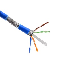 Câble Ethernet blindé Cat6 SFTP, testé, 23AWG, 4 paires, double blindage, gaine PVC, pour installation LAN industrielle