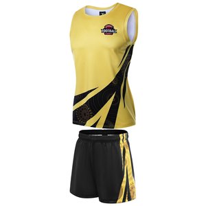 Ensemble d'uniformes de football australien avec drapeau, maillot d'équipe personnalisé imprimé sur le devant, vêtements de sport respirants en polyester, sans manches, OEM - Product Image 1