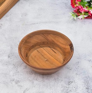 Acacia Wood Handmade Eco Friendly Classic Luxury Design Serving <b>Bowl</b> for <b>Party</b> and Kitchenware Tabletop Decoration From India - Product Image 3