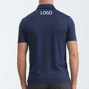 Super Septiembre: Personaliza tu propia marca de camisetas de golf y polos para hombre, de corte ajustado, color liso, deportivas, elásticas, de secado rápido, tipo piqué. - Product Image 2