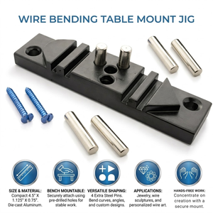 Heavy Duty | Wire Bending Table Mount Jig | Adjustable Metal Forming <b>Tool</b> for Jewelry | Making DIY <b>Crafts</b> | Workshop Durable - Product Image 4