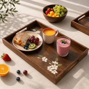 Plateau en bois pour décoration de Noël, plateau de Noël fait main, plateau de Noël personnalisé, plateau de Noël gravé - Product Image 6