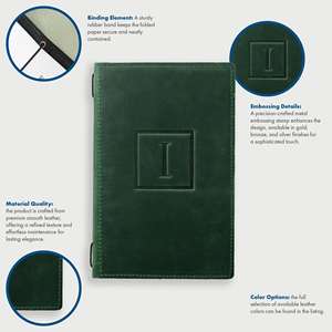 Porta Menús de Cuero de Lujo para Restaurantes, Cafés y Hoteles - Protección Duradera, Plegable y a Prueba de Polvo, Recargable, con Logotipo Personalizado LMC-0068 - Product Image 6