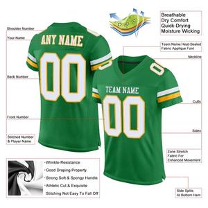 Uniforme Deportivo Personalizado de Fútbol Verde Césped con Pantalones Cortos, Malla Transpirable Elástica en Cuatro Direcciones - Product Image 3