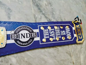 Cinturón de Campeonato Personalizado W-W-E J-o-h-n C-e-n-a, Edición Despedida en Dallas, Cinturón de Lucha Libre para Adultos, Chapado en Zinc de 4mm - Product Image 6