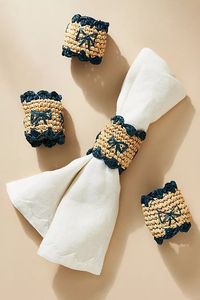 Handmade Fruit Shape Napkin Rings Set Of 4 Bohemian Style <b>Table</b> Decoration For Home Use - Product Image 2