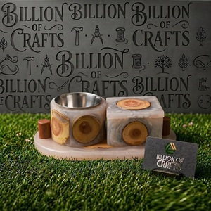 Boîte de rangement en bois naturel et résine époxy pour Oud, avec brûleur d'encens Bakhoor, artisanale, cadeau pour le Ramadan et l'Aïd, décoration islamique pour la maison - Product Image 4