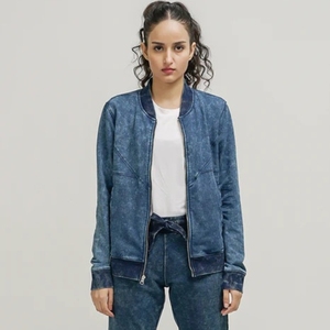 Chaqueta Vaquera para Mujer, Totalmente Personalizable, Estilo Urbano, 360g, 100% Algodón, Tejido Transpirable de Secado Rápido, Alta Calidad, Color Personalizable - Product Image 1