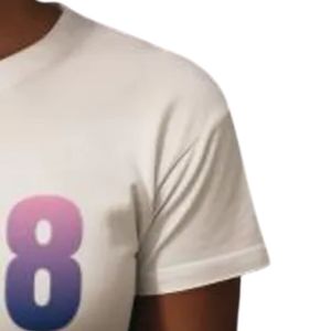 เสื้อยืดผู้หญิงสีขาวลายกราฟิกปี 1938 สีชมพูไล่เฉดสีฟ้า พิมพ์ลาย แขนสั้น คอกลม ผ้าฝ้ายนุ่ม สวมใส่สบาย แฟชั่น ขายส่ง - Product Image 4