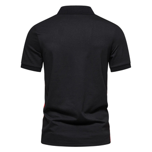 เสื้อโปโลพรีเมียมสำหรับผู้ชาย – ปักลายตามสั่ง ผ้าระบายอากาศ แขนสั้น เสื้อผ้าลำลองสำหรับธุรกิจ - Product Image 3