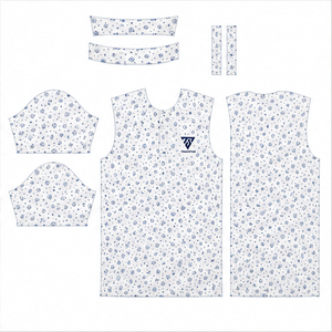 Trackstar Men's <b>White</b> Blue Celestial Planet Print <b>Polo</b> Shirt Short Sleeve Button Collar <b>Golf</b> Shirt Custom Logo - Product Image 5