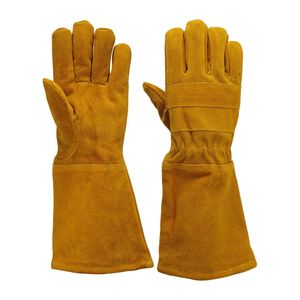 Guantes de Soldadura de Cuero ISONZ, Resistentes al Calor, 14 Pulgadas, Uso Industrial, Antideslizantes - Product Image 2