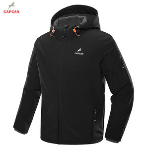 Veste softshell légère à fermeture éclair intégrale avec logo, en nylon/polyester écologique, pour l'hiver - Product Image 1